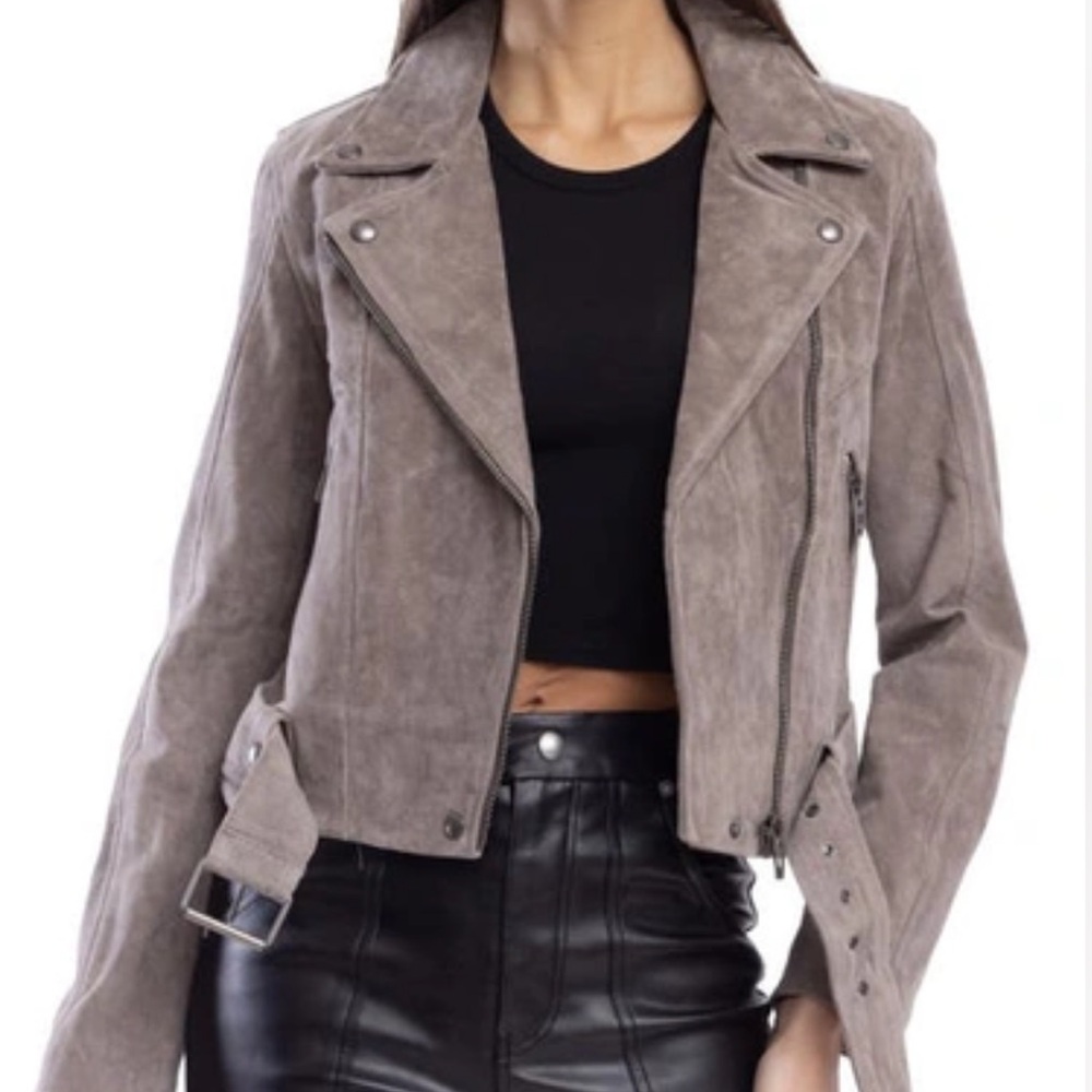 Blank NYC Suede Moto Jacket